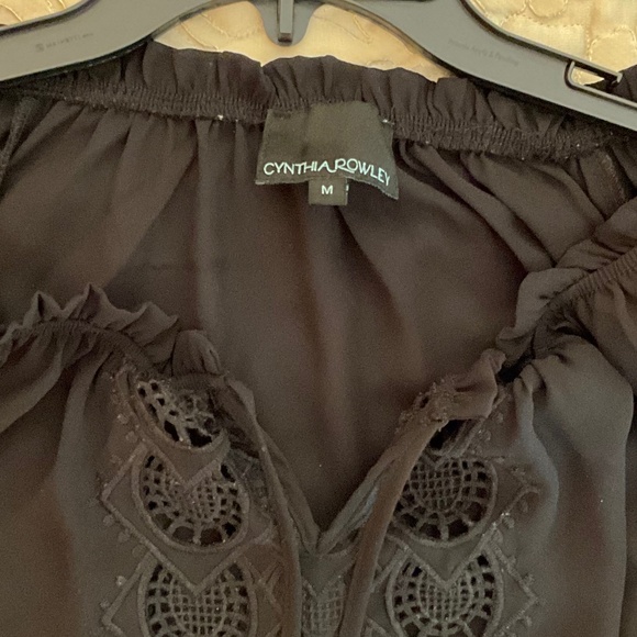 Cynthia Rowley Black Blouse - Picture 2 of 6
